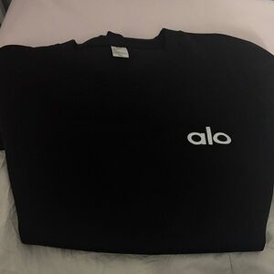 ALO Yoga Black Crewneck Sweatshirt